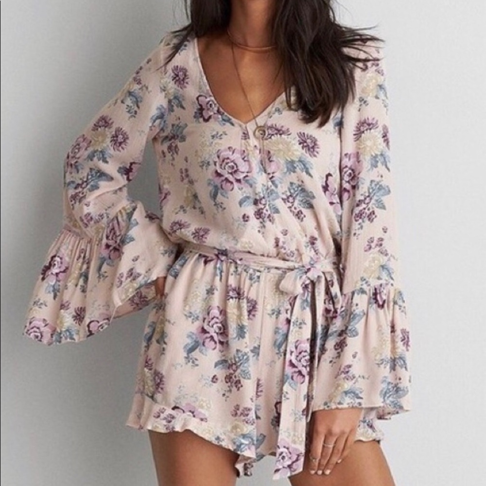 American eagle floral romper